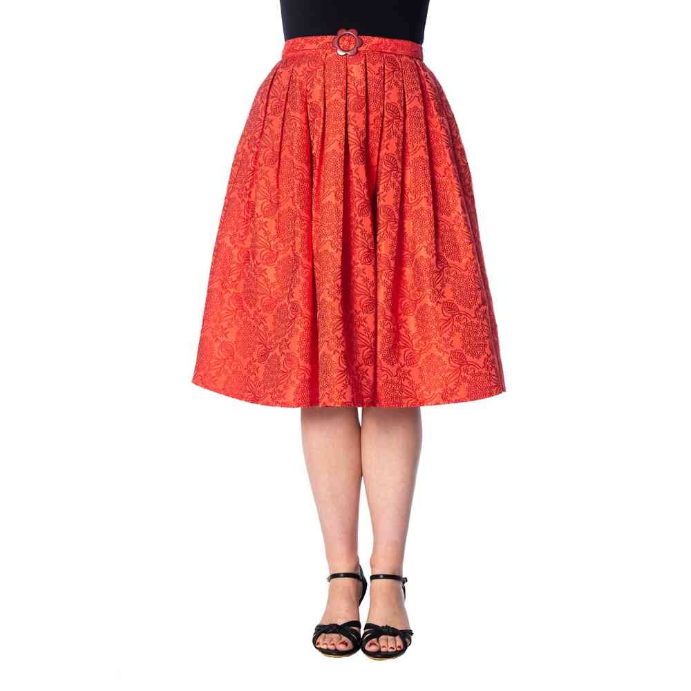 Dancing Days - FLORIDA JACQUARD Rok - Rood